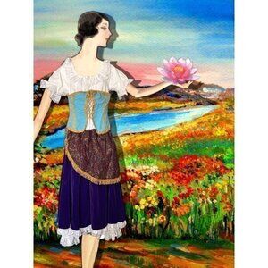 Ren Faire Rubies Costume Tillie Beige Wench Esmeralda Halloween Renaissance